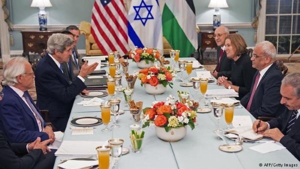 One of the many incarnations of the 'peace process'. This meeting was in the summer of 2013.