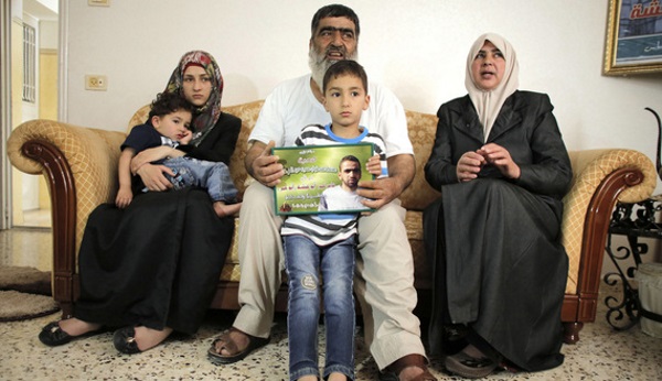 The family of dead murderer Amer Abu Aisheh.